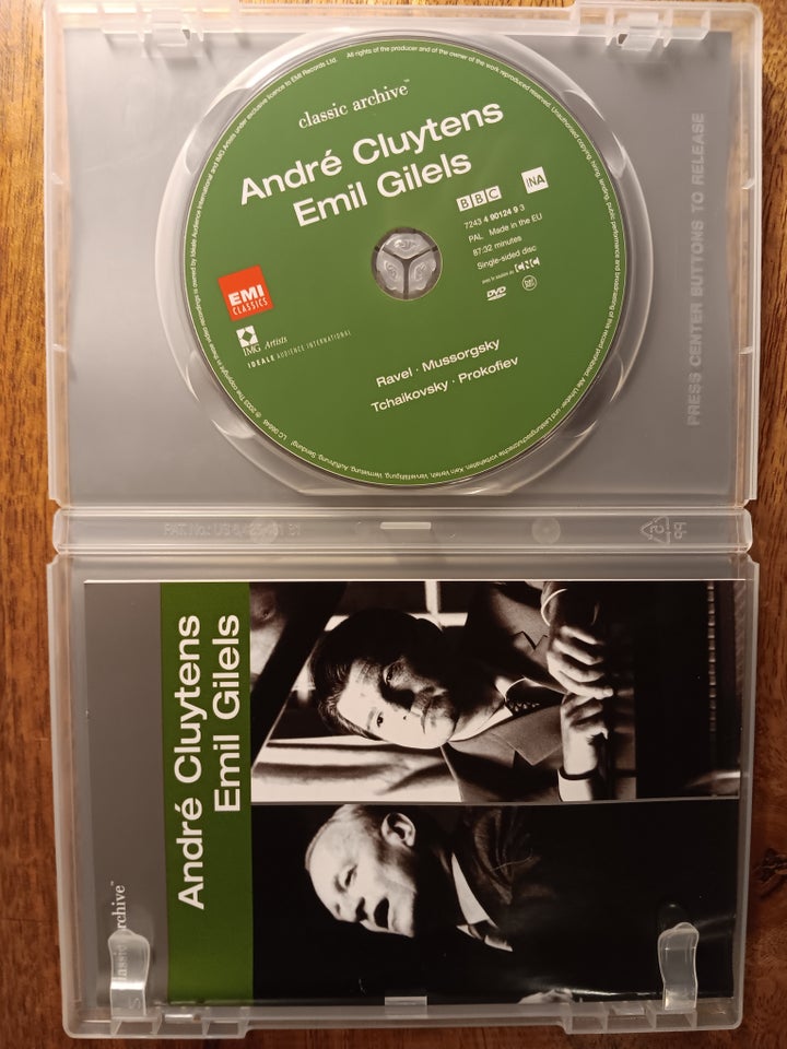 Andre Cluytens og Emil Gilels, DVD,