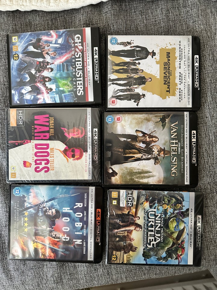 4K alle 12 for 600 kr Blu-ray andet