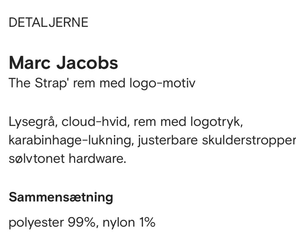 Tilbehør, Marc Jacobs