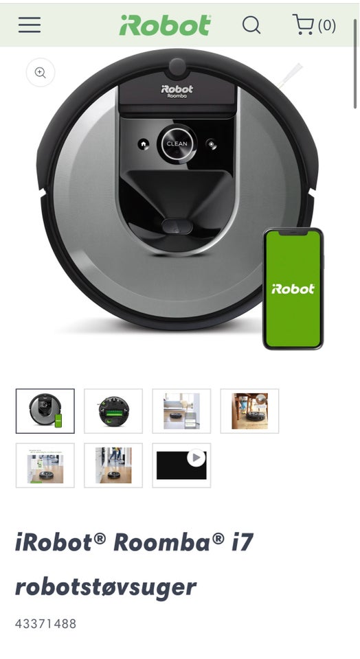 Robotstøvsuger, iRobot i7