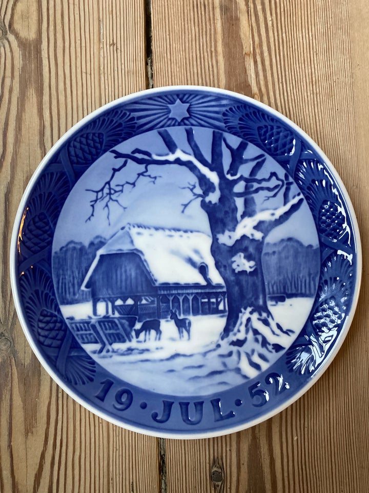 Royal Copenhagen juleplatte 1952,