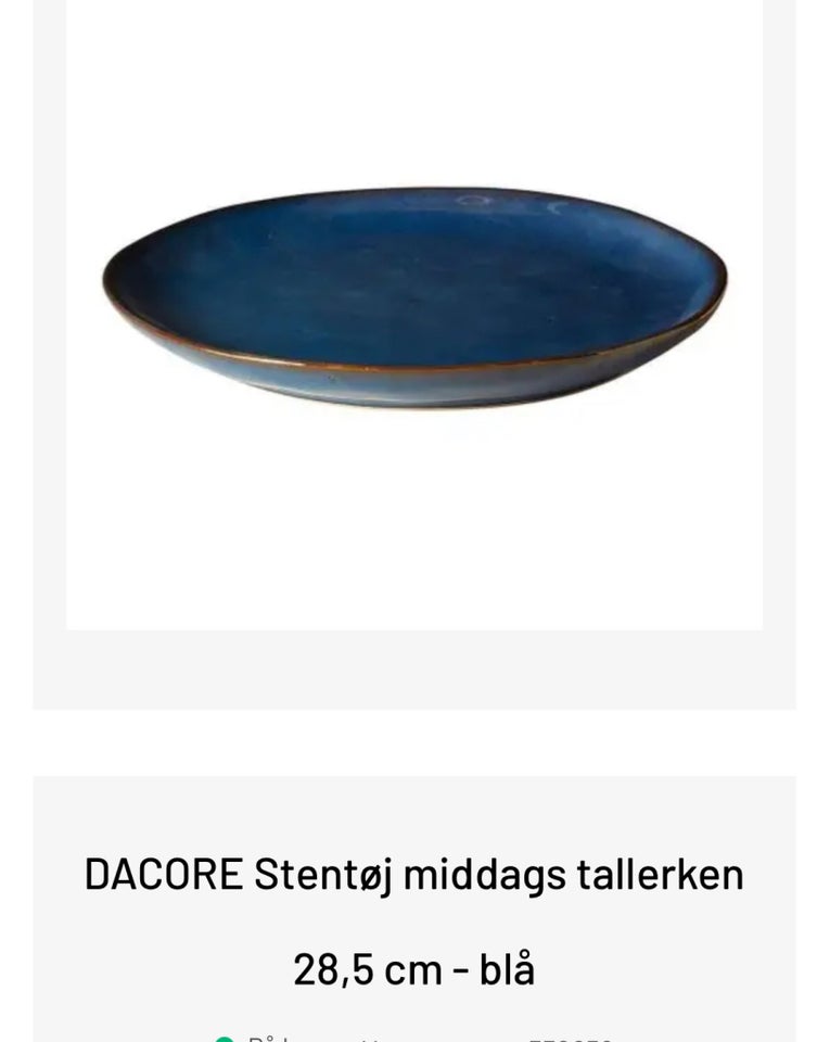 Stentøj 14 tallerkener Dacore