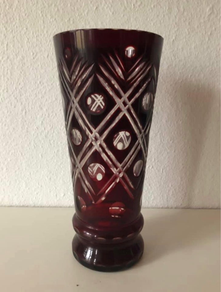 Vase Bøhmisk glas