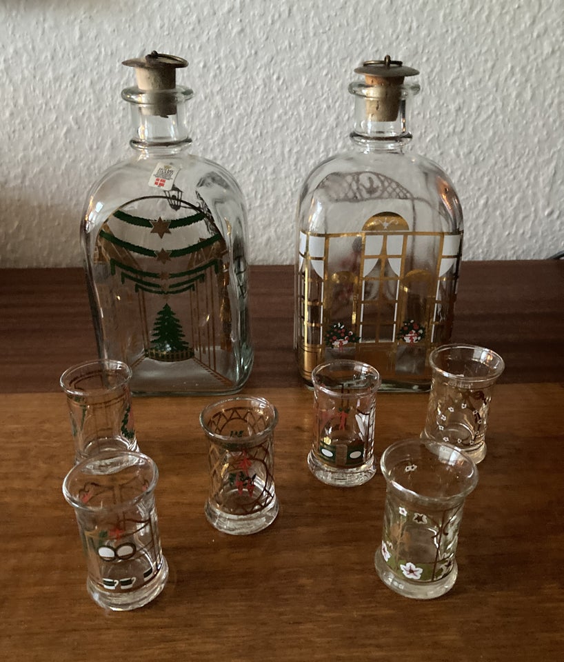 Glas, Karaffel og glas