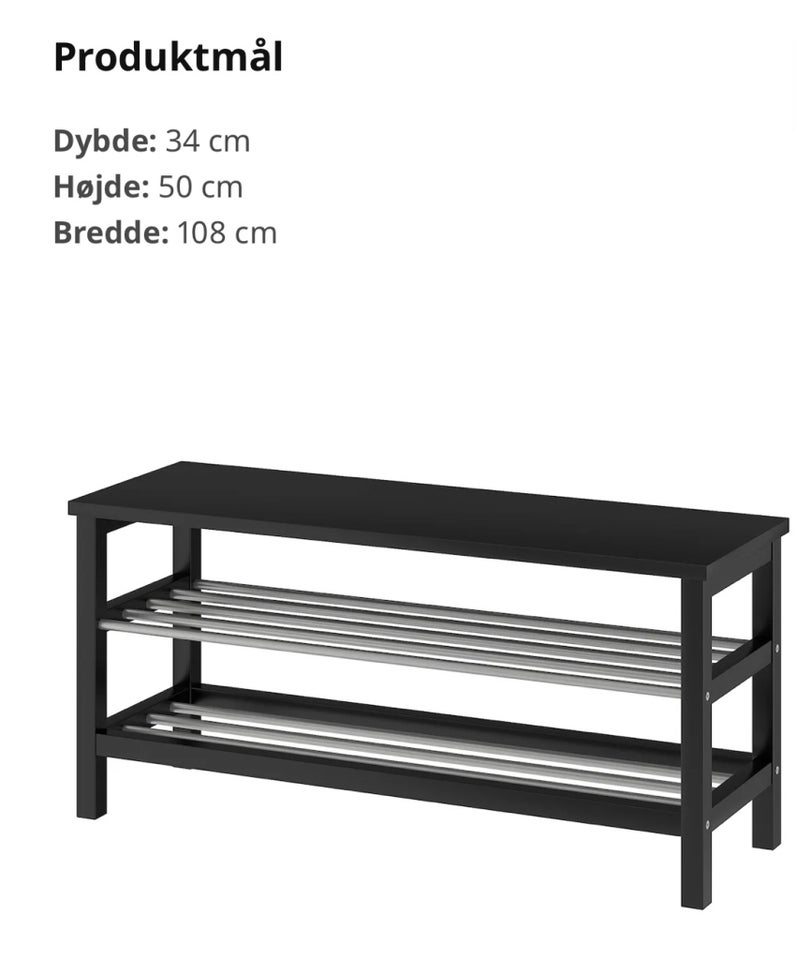 Sko bænk Ikea