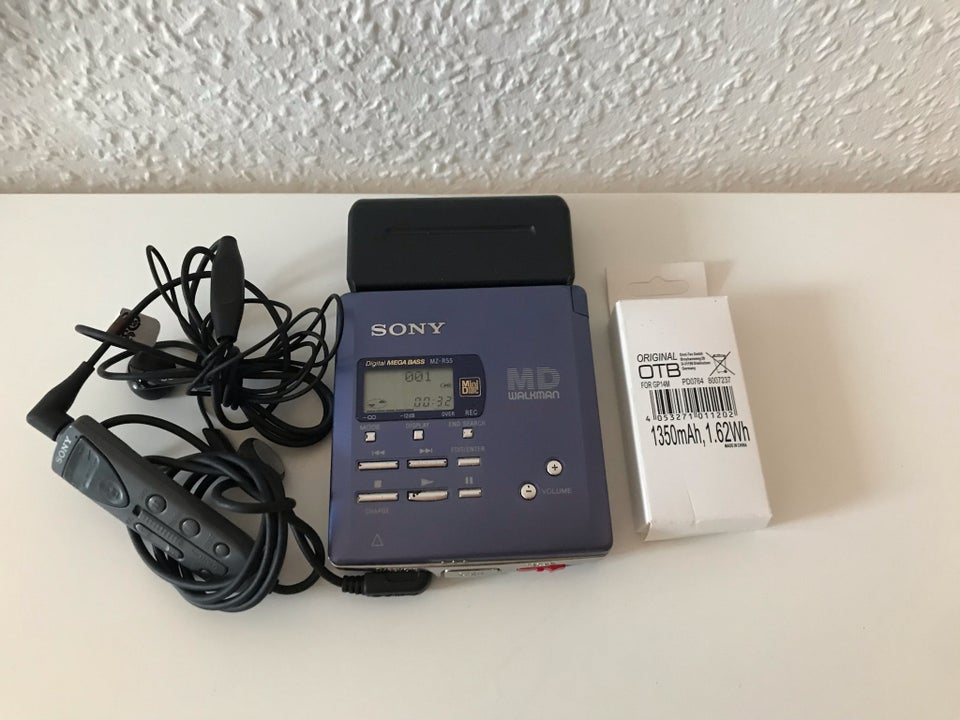 Bærbar minidisc, Sony, MZ-R55