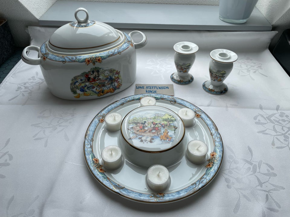 Porcelæn Disney terrinlysfad og