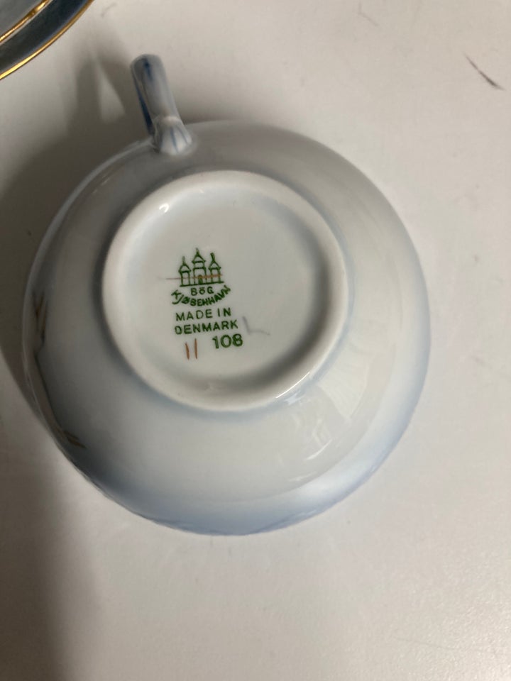 Porcelæn Måge tekopper 5 par BG