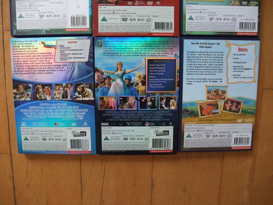 Disney Diverse Tegnefilm, DVD,