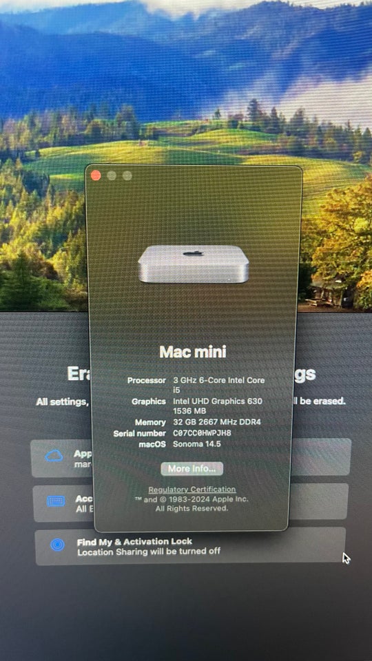 Mac mini I5 - 3,0 GHz 6-cor...