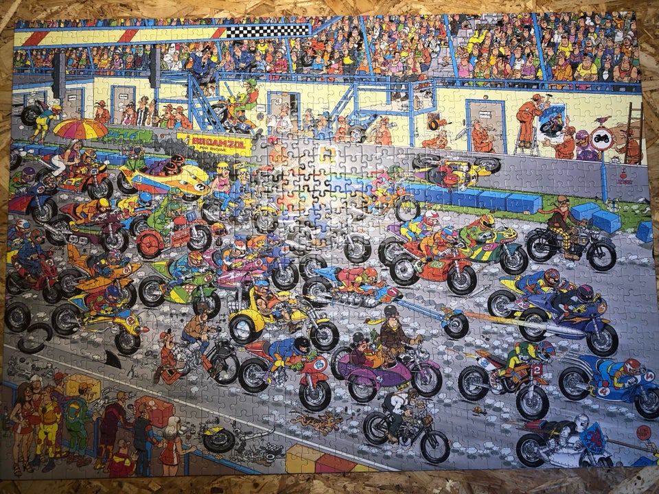 Motorbane Race , Comic Puzzle ,