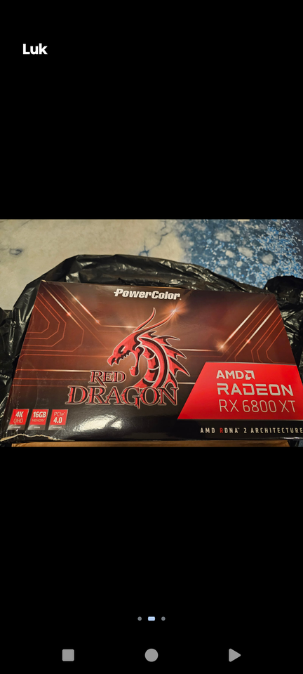 RX 6800 XT Red dragon 16 GB RAM