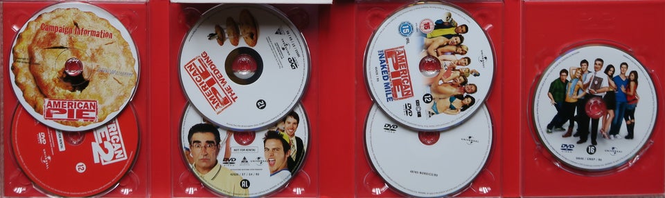 American Pie 1 - 8, DVD, komedie