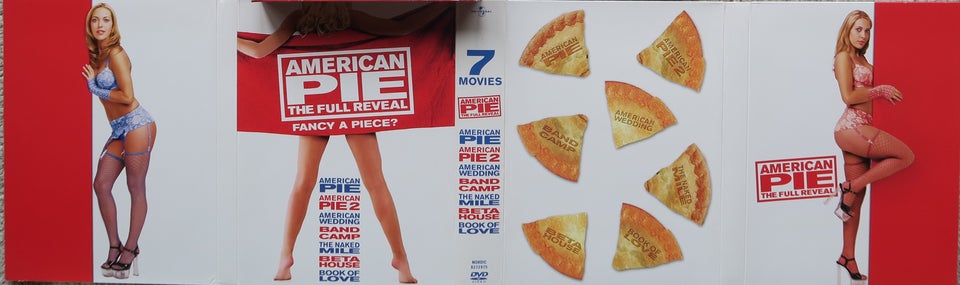 American Pie 1 - 8, DVD, komedie