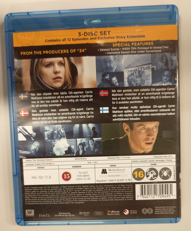 Homeland Blu-ray drama