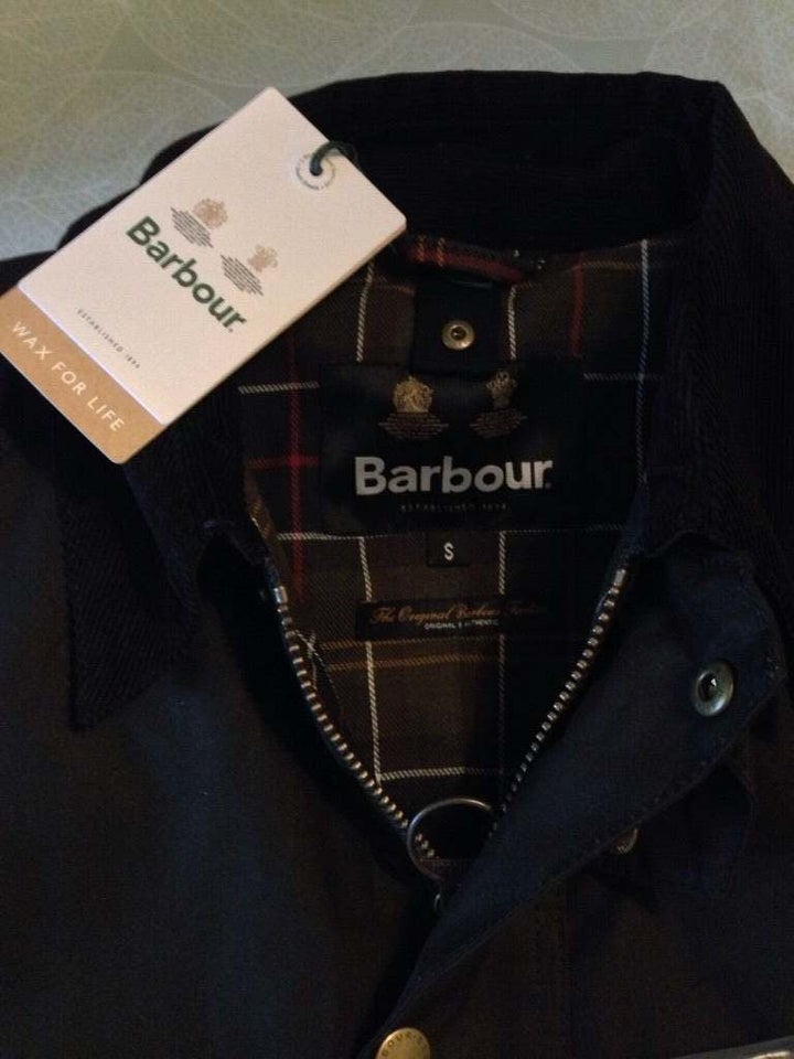 Oilskinsjakke str S Barbour