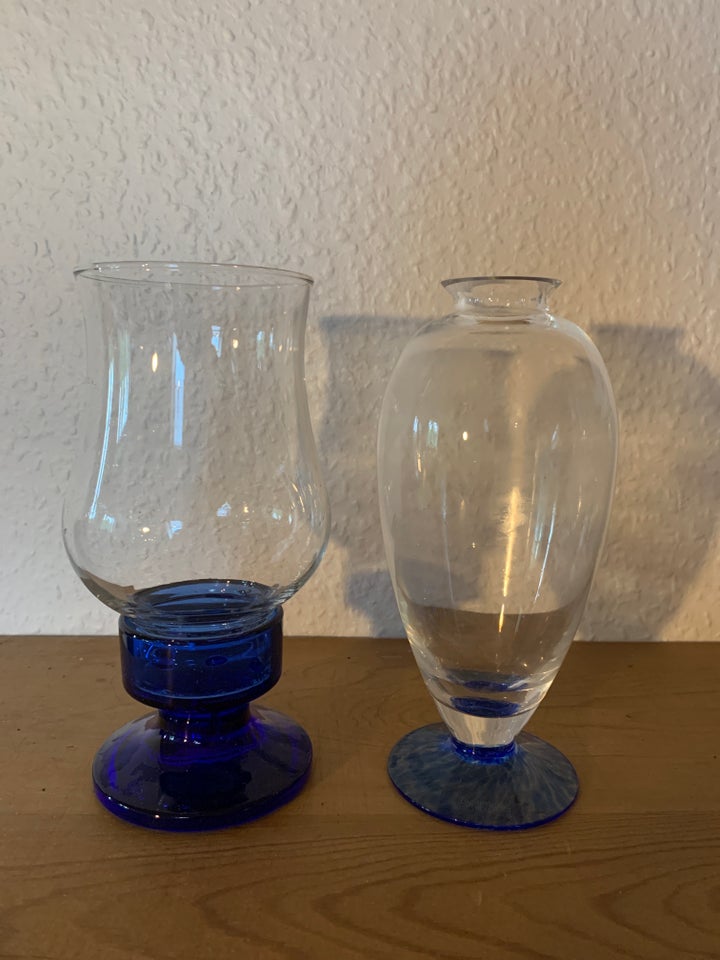 Glas Lysestage og vase