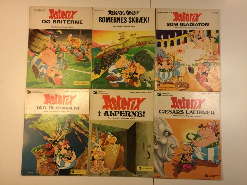 Asterix albums, Tegneserie