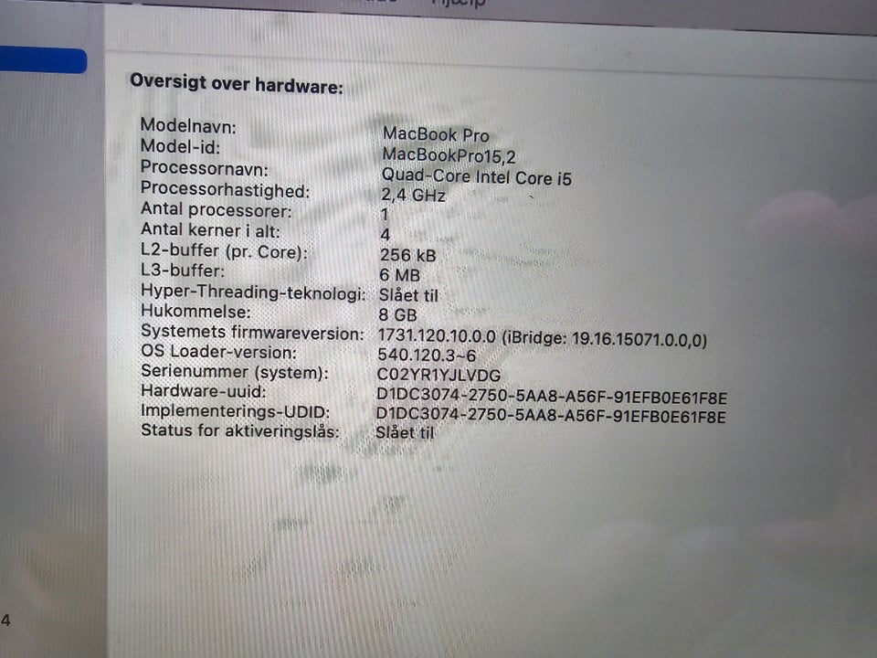 MacBook Pro 152 24 GHz