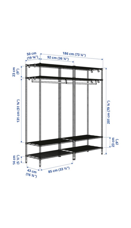 Garderobeskab IKEA