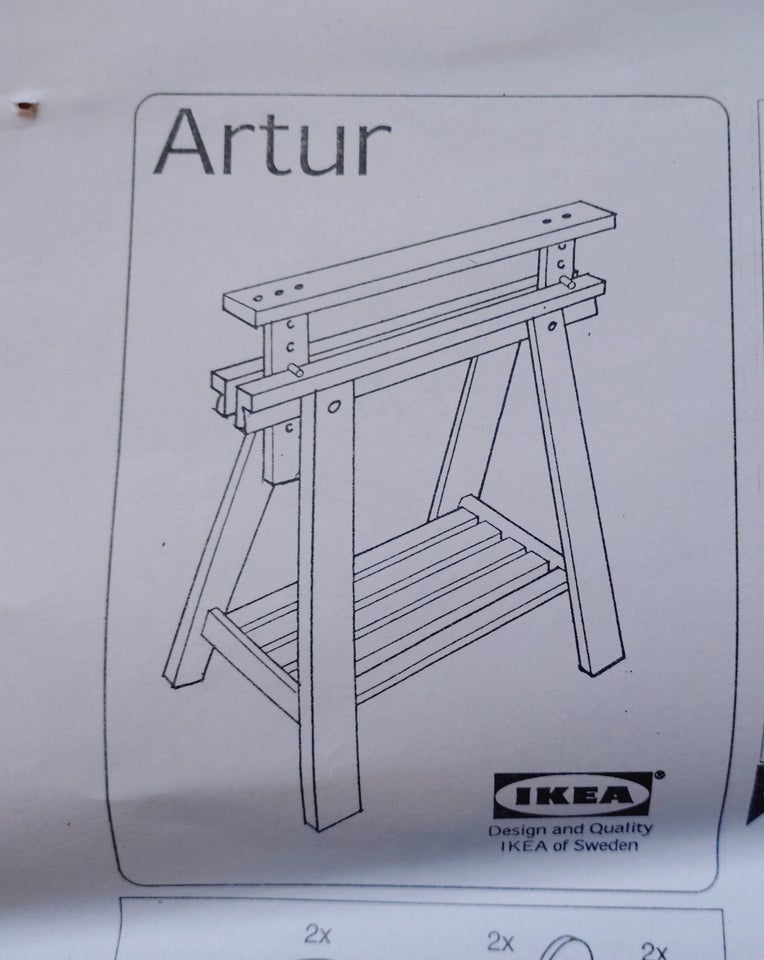 BENBUKKE - to stk., ARTUR fra IKEA