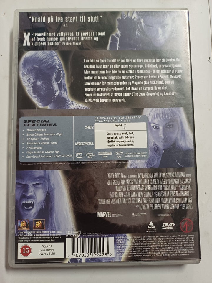 X-Men, DVD, action