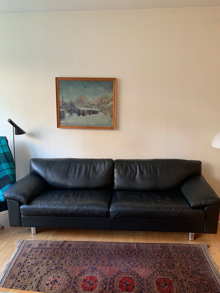 Sofa læder 3 pers