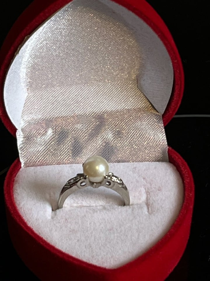 Ring, hvidguld, 585