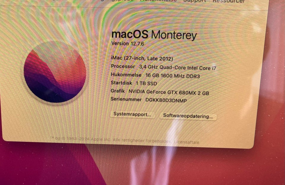 iMac, 27, 3.4 GHz