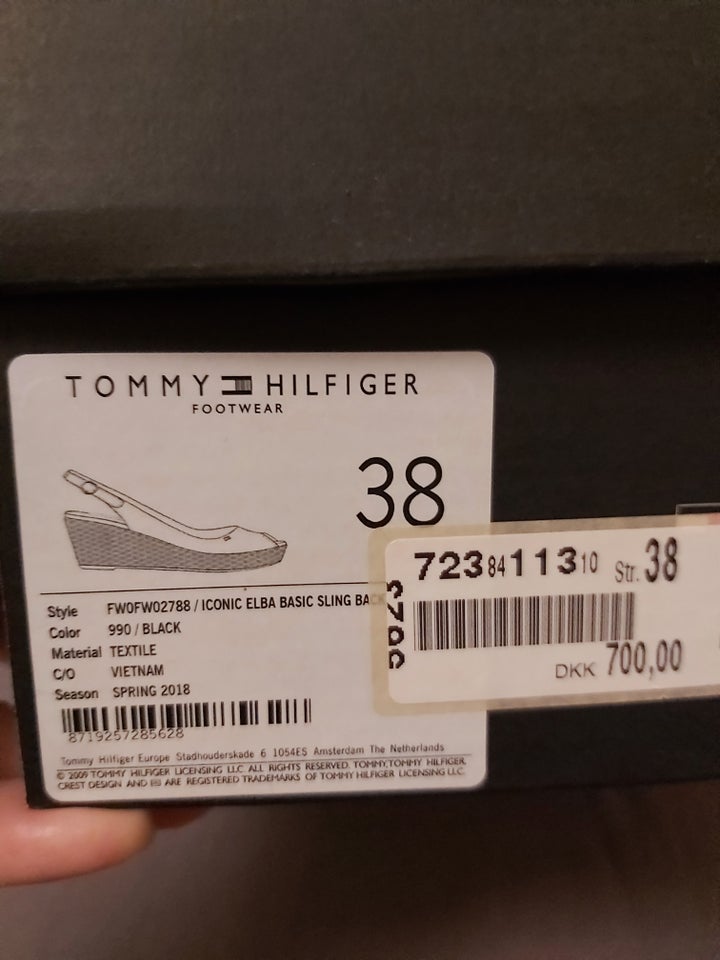 Sandaler, str. 38, Tommy Hilfiger