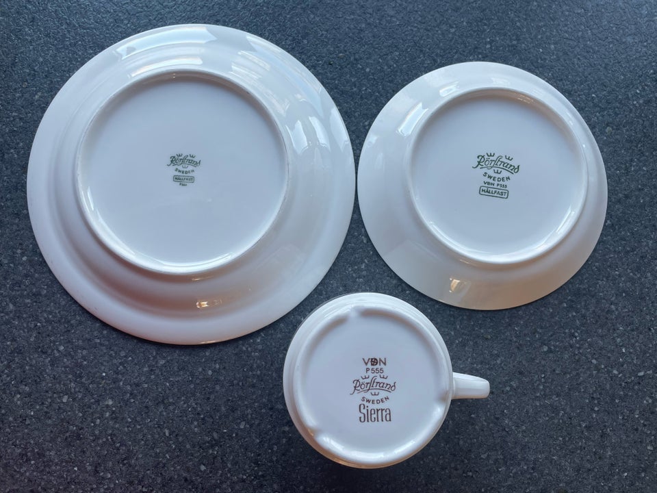 Porcelæn, 6 kaffekopper med