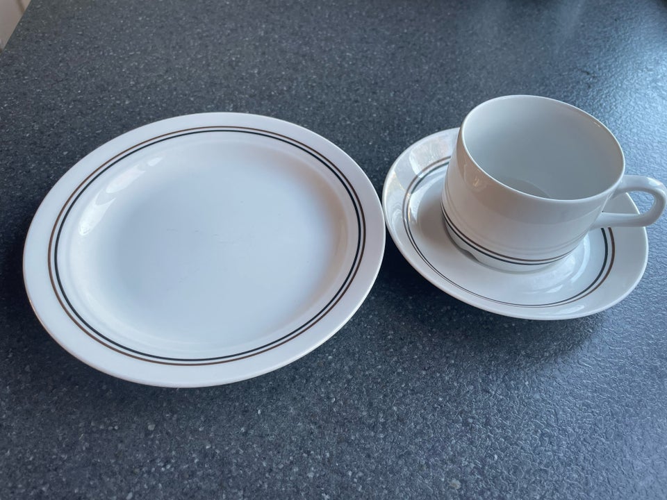 Porcelæn, 6 kaffekopper med