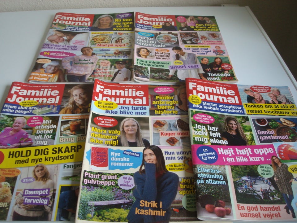 Familie Journal 2023, 5 stk., Blad