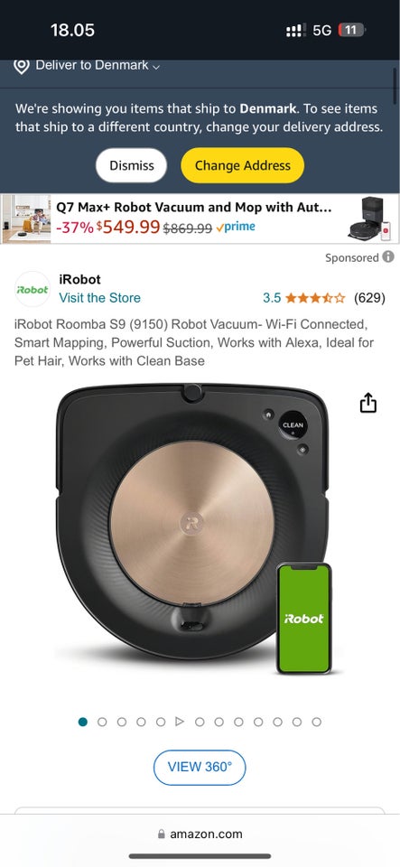 Støvsuger , iRobot roomba S9