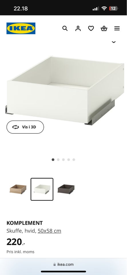 IKEA Komplement, Ikea komplement