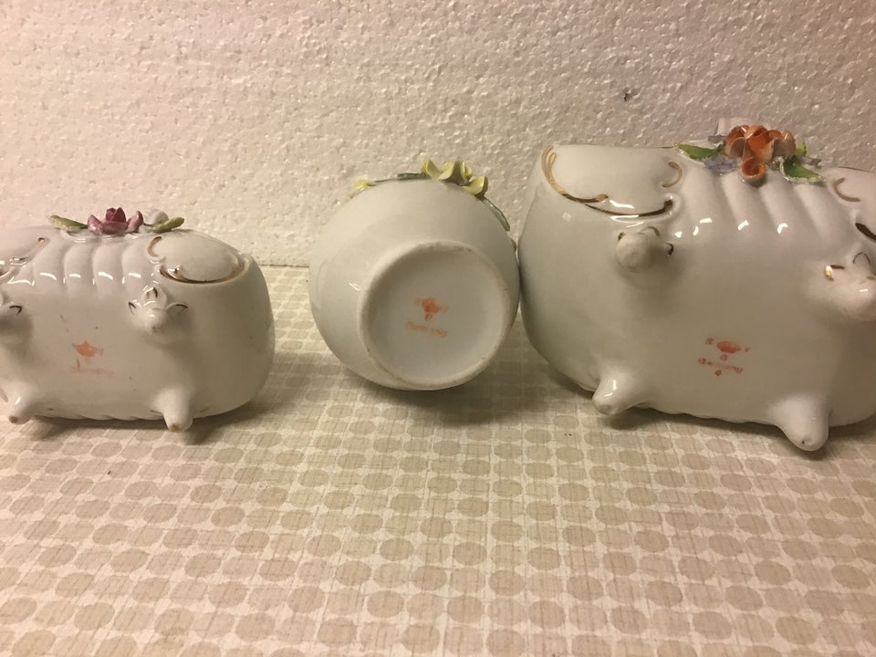 Porcelæn Hvide Kurve med Hank og med