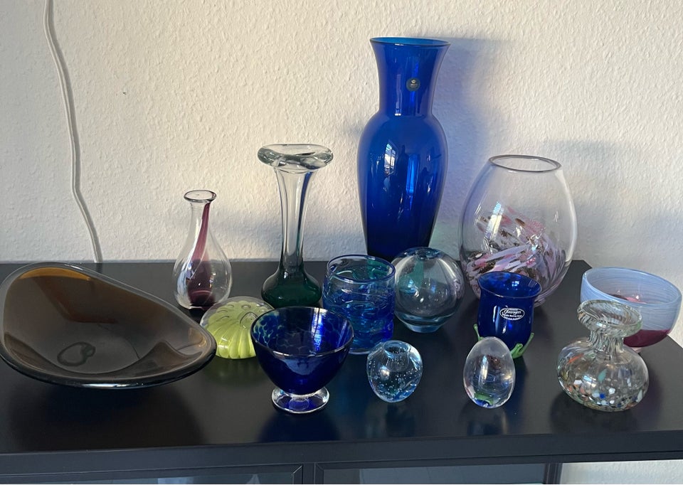 Glas Vase / brevpresser 