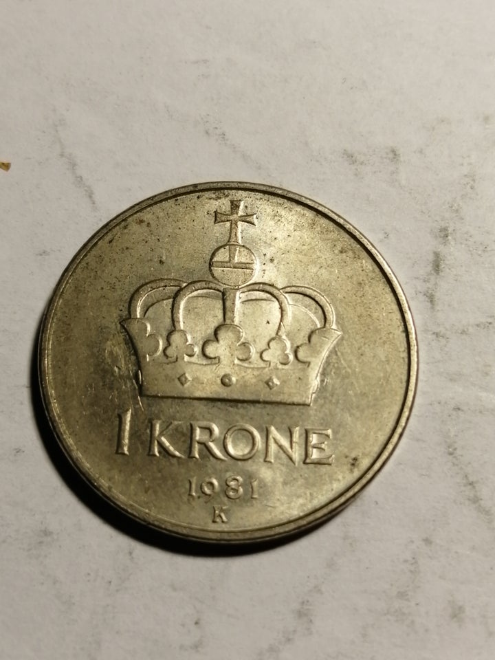 Skandinavien, mønter, 1 krone