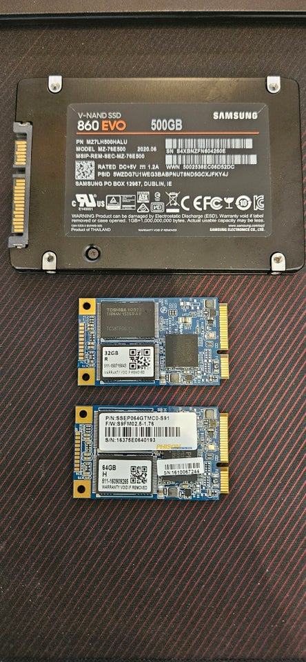 Diverse SSD 500 GB God