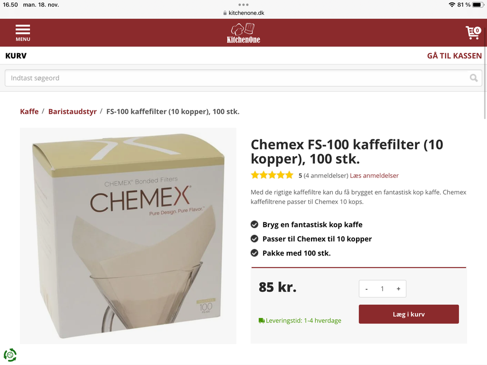 Kaffebrygger, Chemex