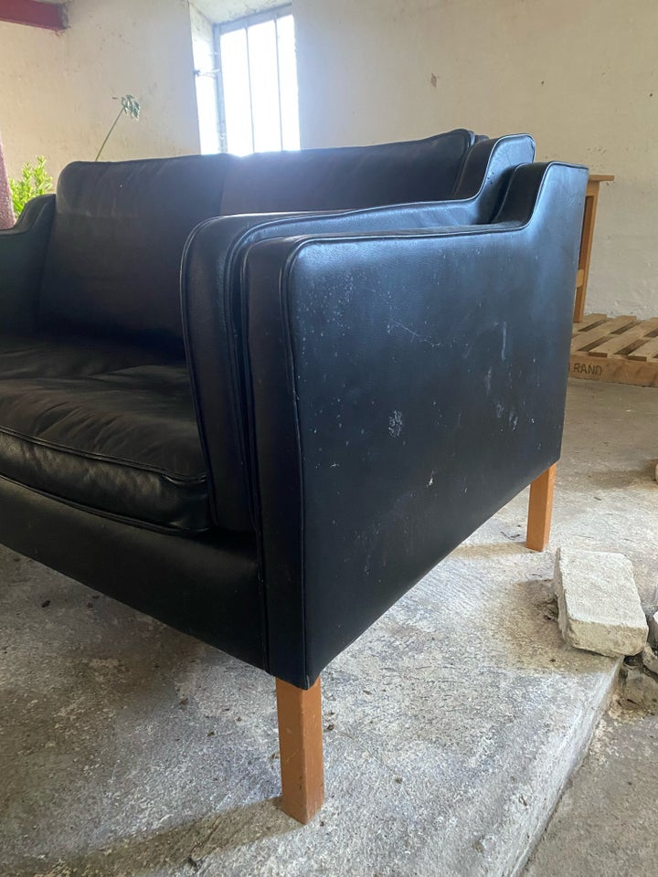 Sofa, læder, 2 pers.