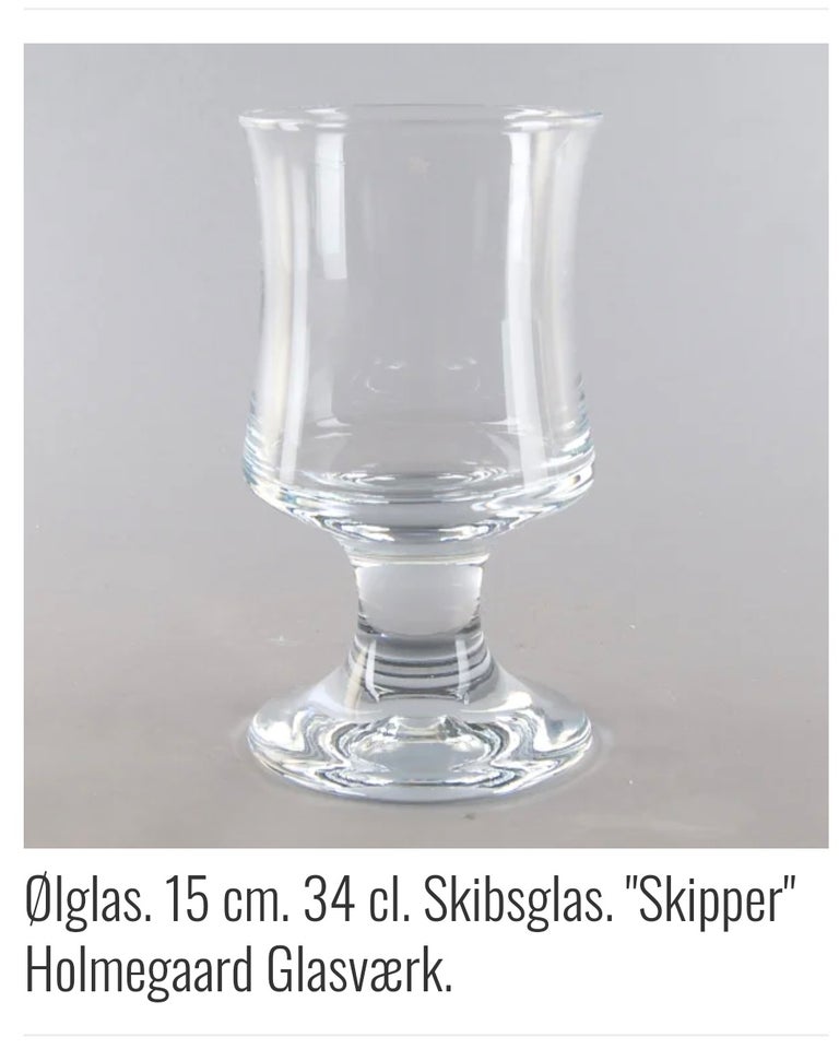 Glas, Skipsglas , Holmegaard