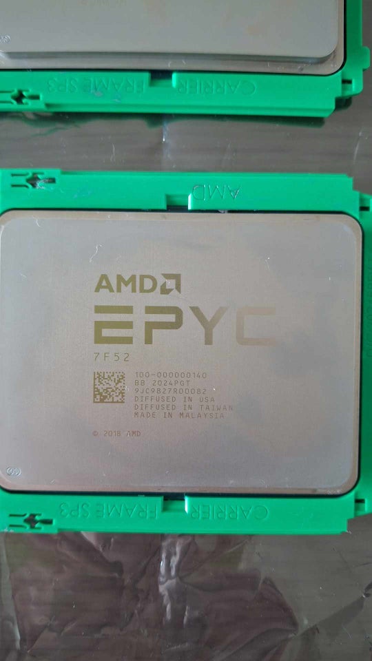 CPU, AMD EPYC, 7F52