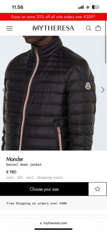 Jakke, str. XL, Moncler