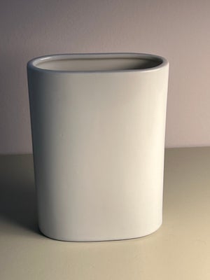 Porcelæn Vase flad oval