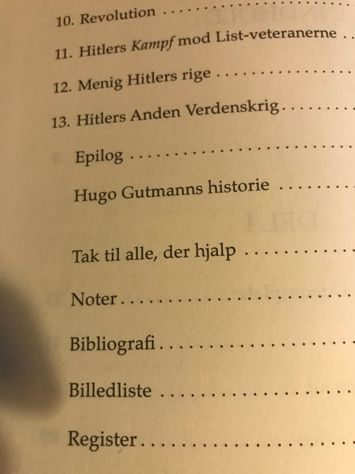 Hitlers første verdenskrig, emne: