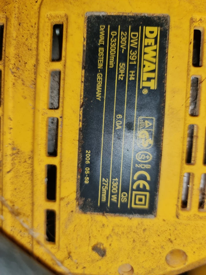 Sav til gasbeton, DeWALT DW391 H4