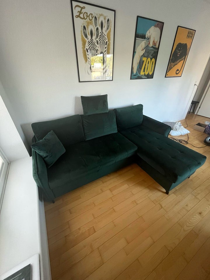 Sovesofa velour 3 pers