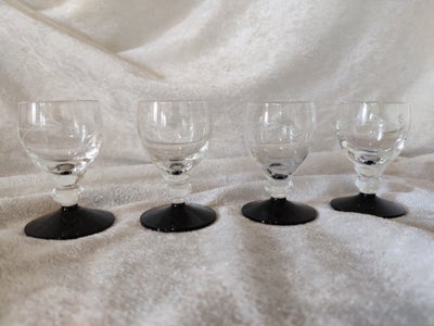 Glas 4 Holmegaard snapseglas med