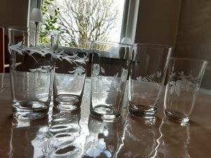 Glas Drikkeglas Slebet